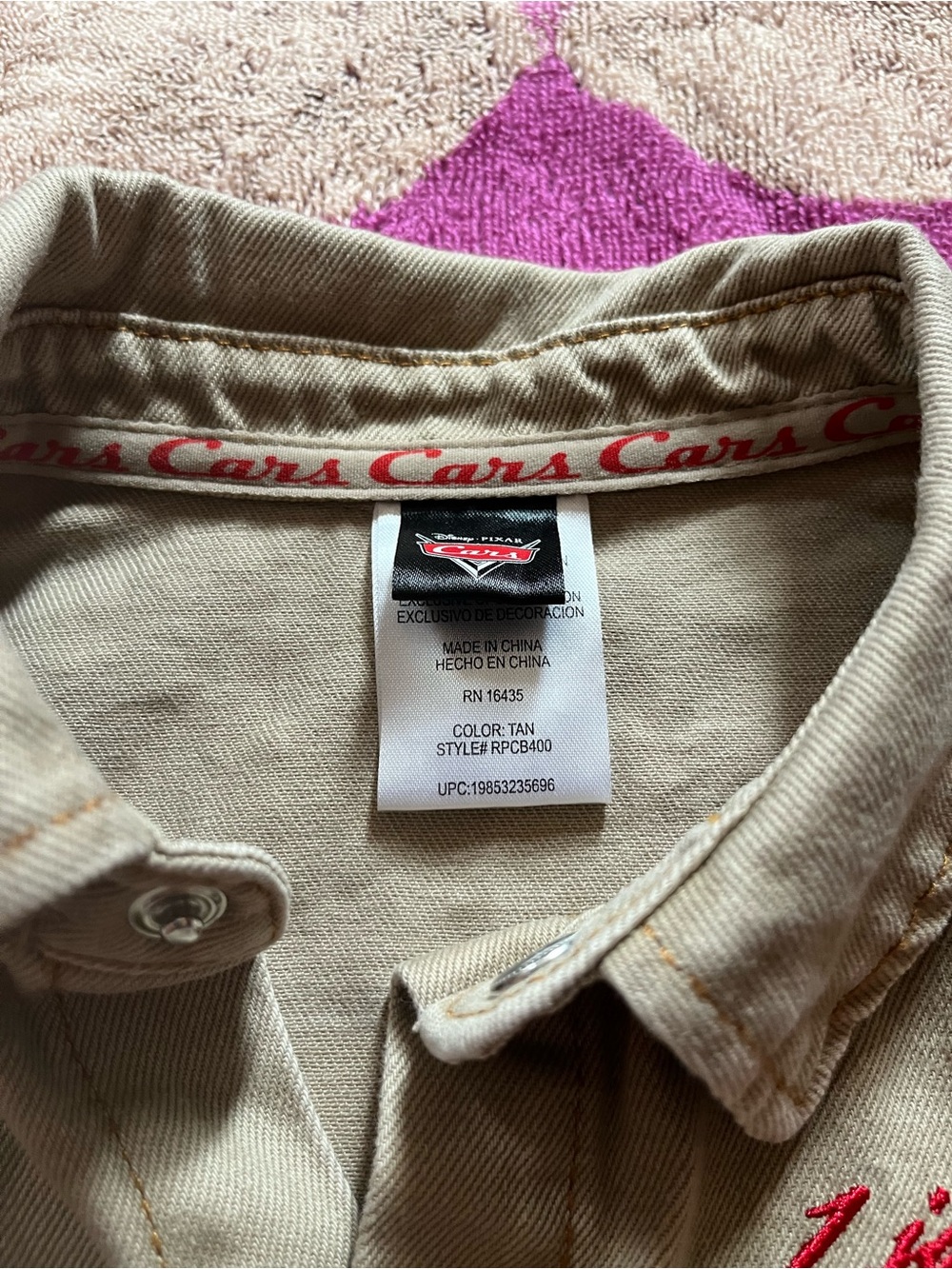 Disney Pixar Cars Lightning McQueen Toddler Shacket size 5T - Picture 6 of 14